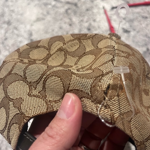 Coach Brown Patterned Hat - Picture 5 of 10